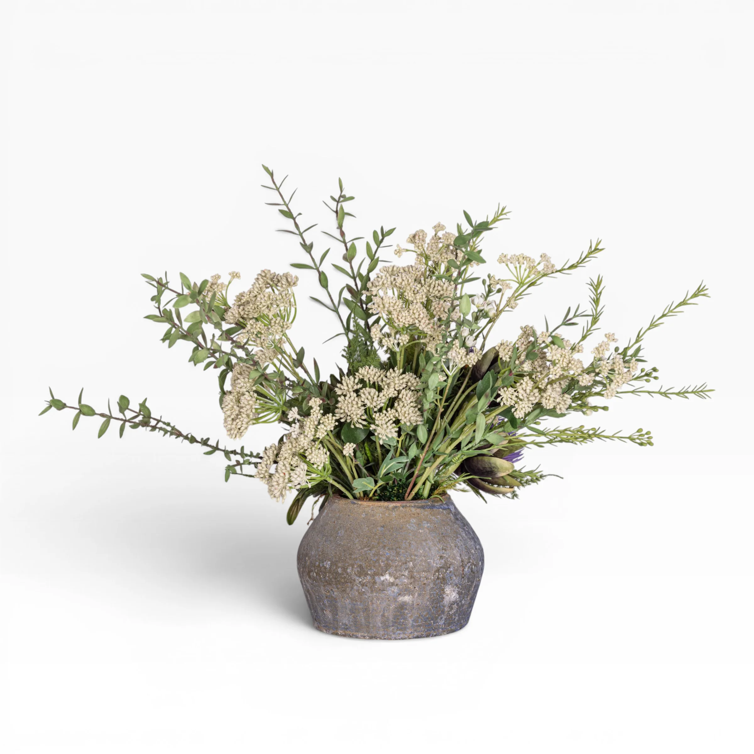 7" Bodie Pot wth Artichoke Arrangement AR1921 - Image 2