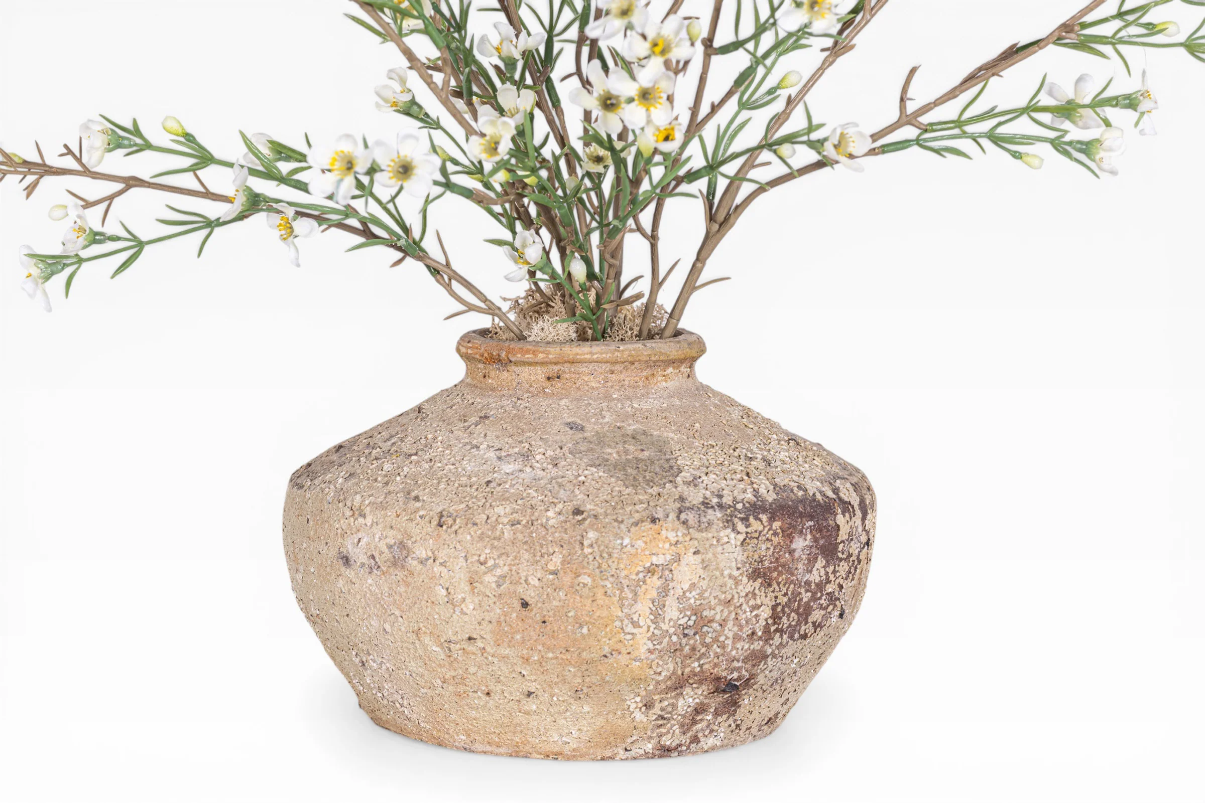 5" Loen Pot with Myrtle Flower Blossom Arrangement AR1943 - Image 3