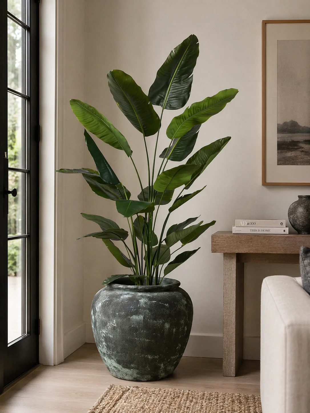 7' Bird of Paradise in Venus Planter with Mood Moss PC1424CN1380 - Image 2