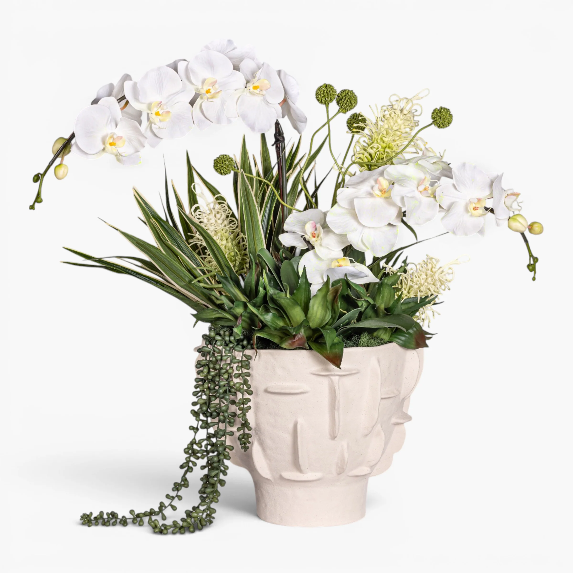 Finnegan Tall Bowl with Mixed Orchid Arrangement AR2000