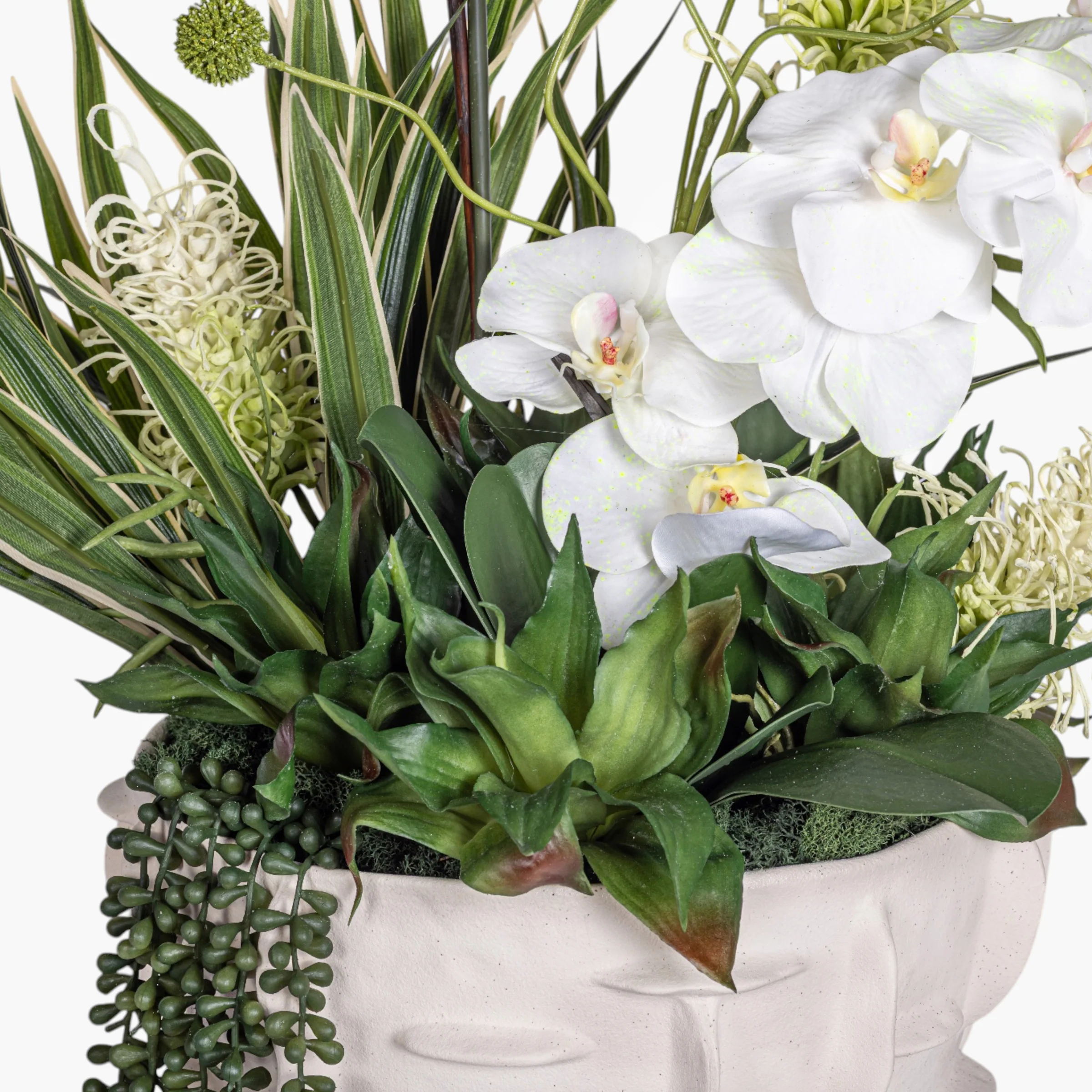 Finnegan Tall Bowl with Mixed Orchid Arrangement AR2000 - Image 2