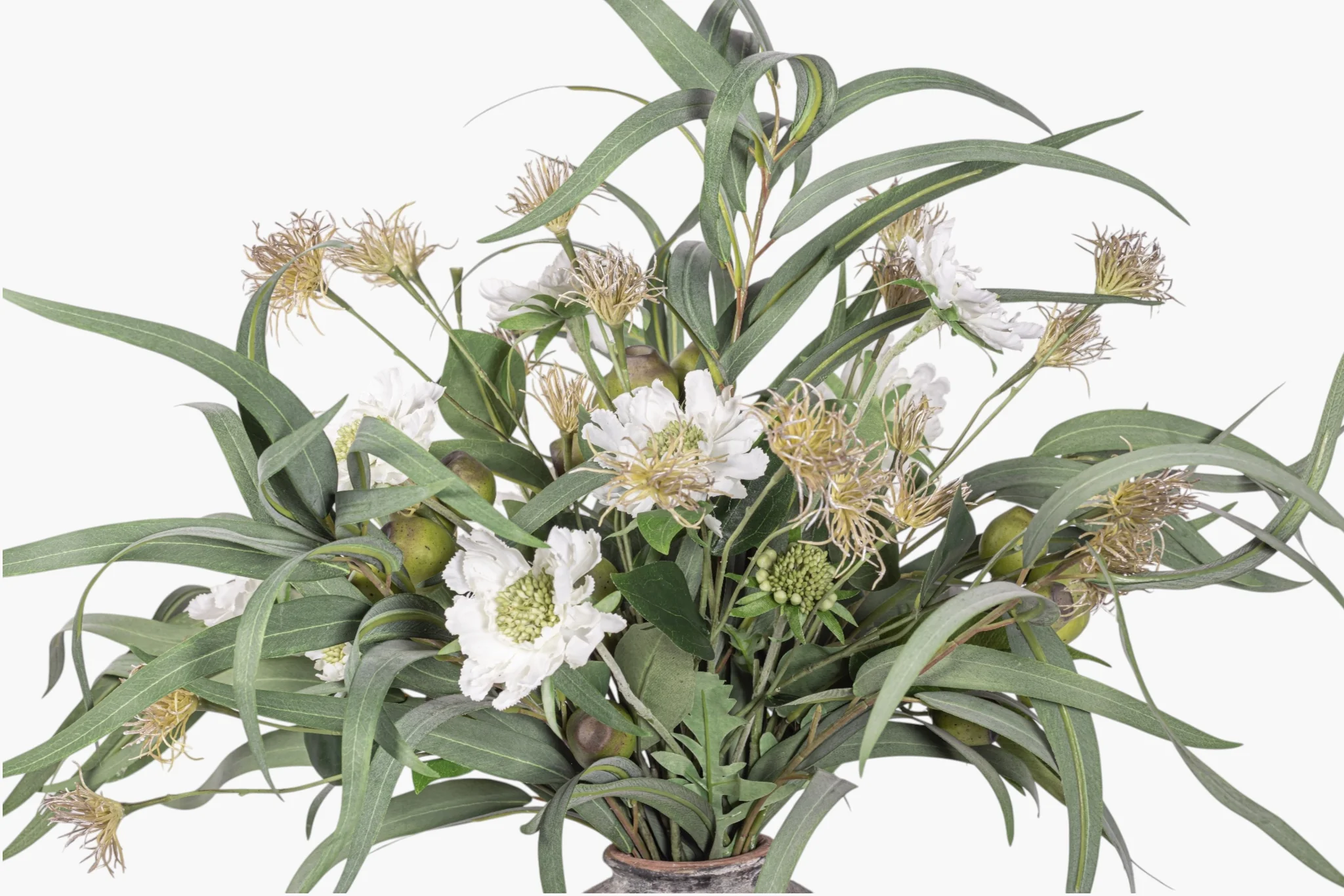20" Loen Pot with Eucalyptus Arrangement AR1955 - Image 2
