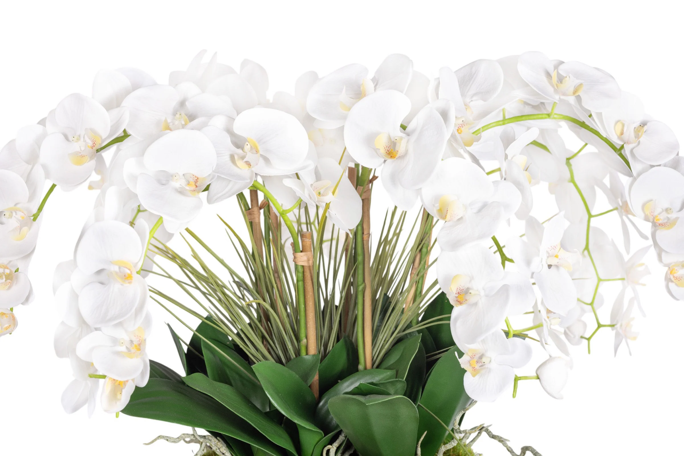 30" Ansel Bowl with Orchid Arrangment AR1965 - Image 3