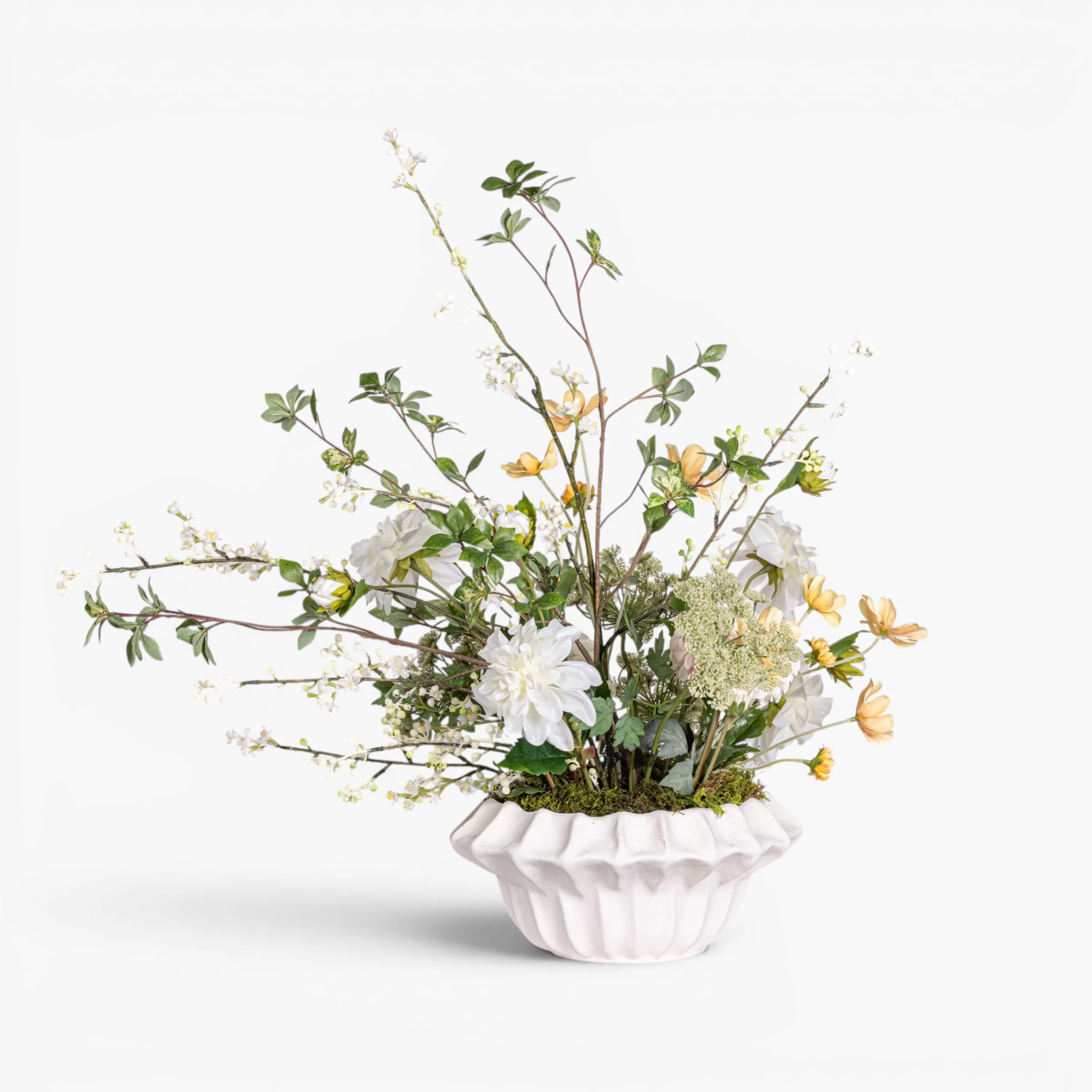 Adelaine Bowl with Mixed Floral Arrangement AR2023 - Image 4