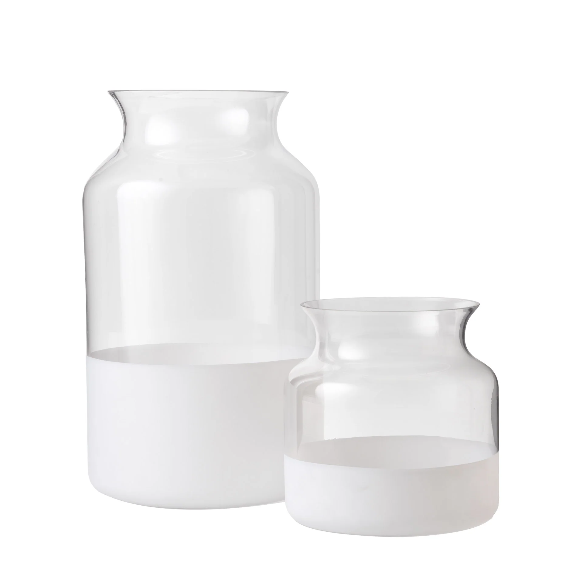 Poet Glass Vase Collection-White GL1029