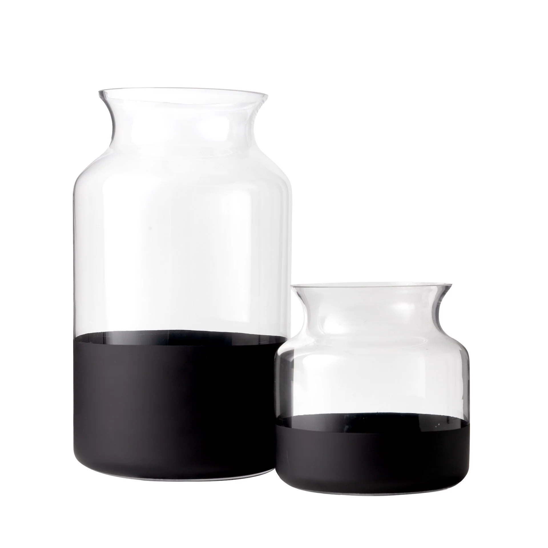 Poet Glass Vase Collection- Black GL1030