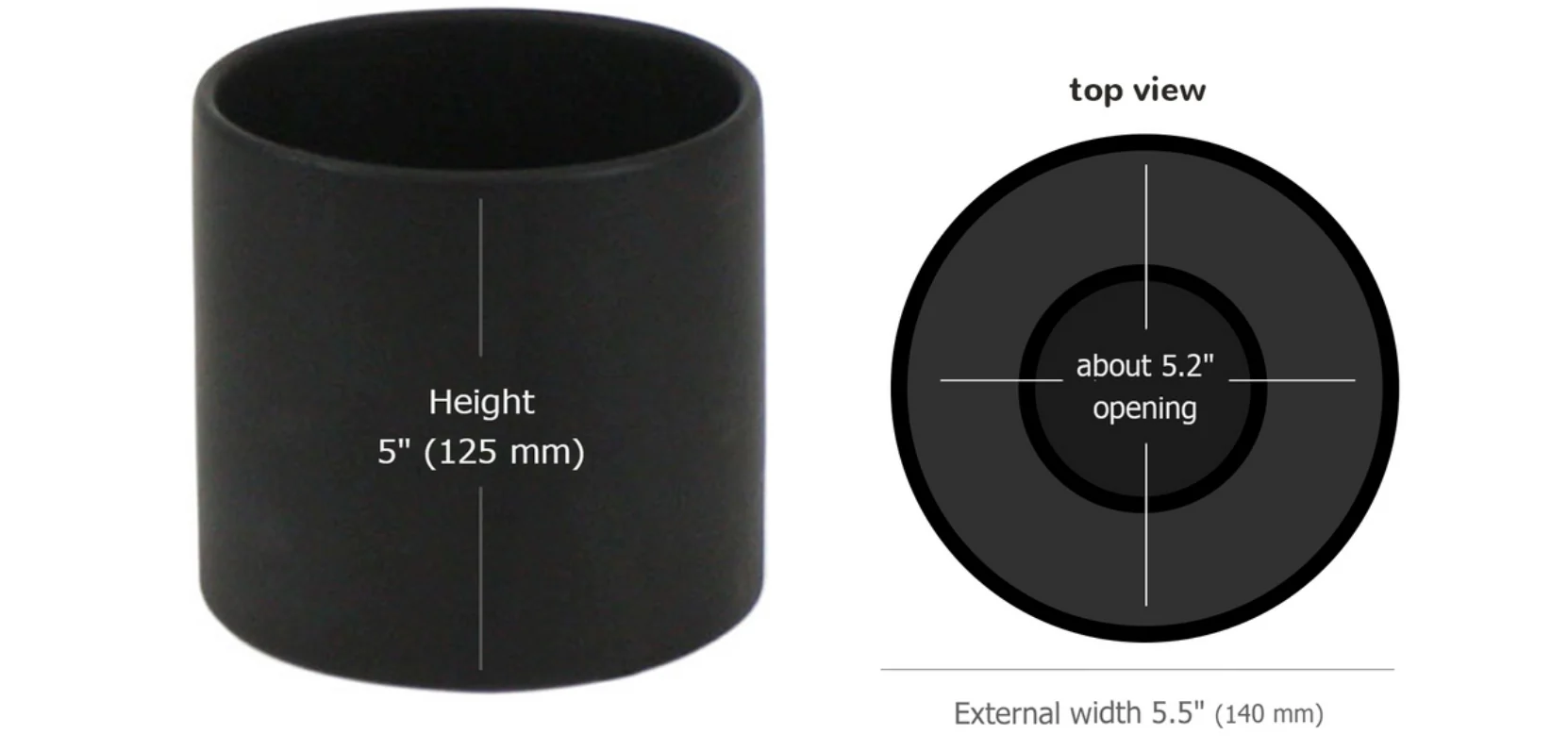 Harley Pot-Black Cylinder     CN1025 - Image 3