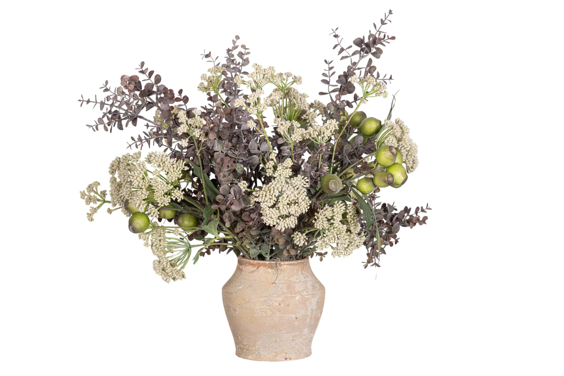 Mila Pot with Mixed Greenery Arrangement AR1952 - Image 3