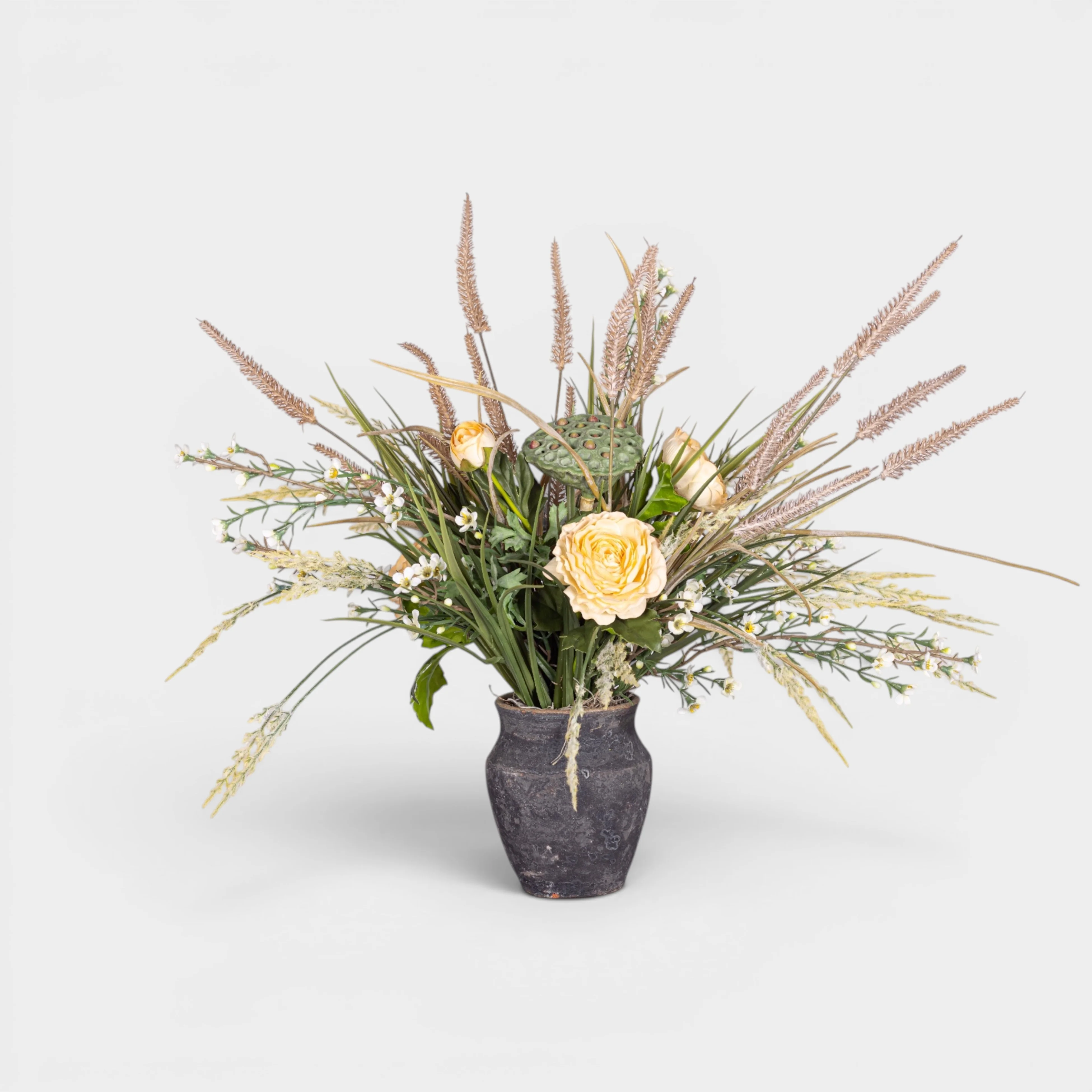 Titan Pot with Mixed Floral Arrangement AR1949
