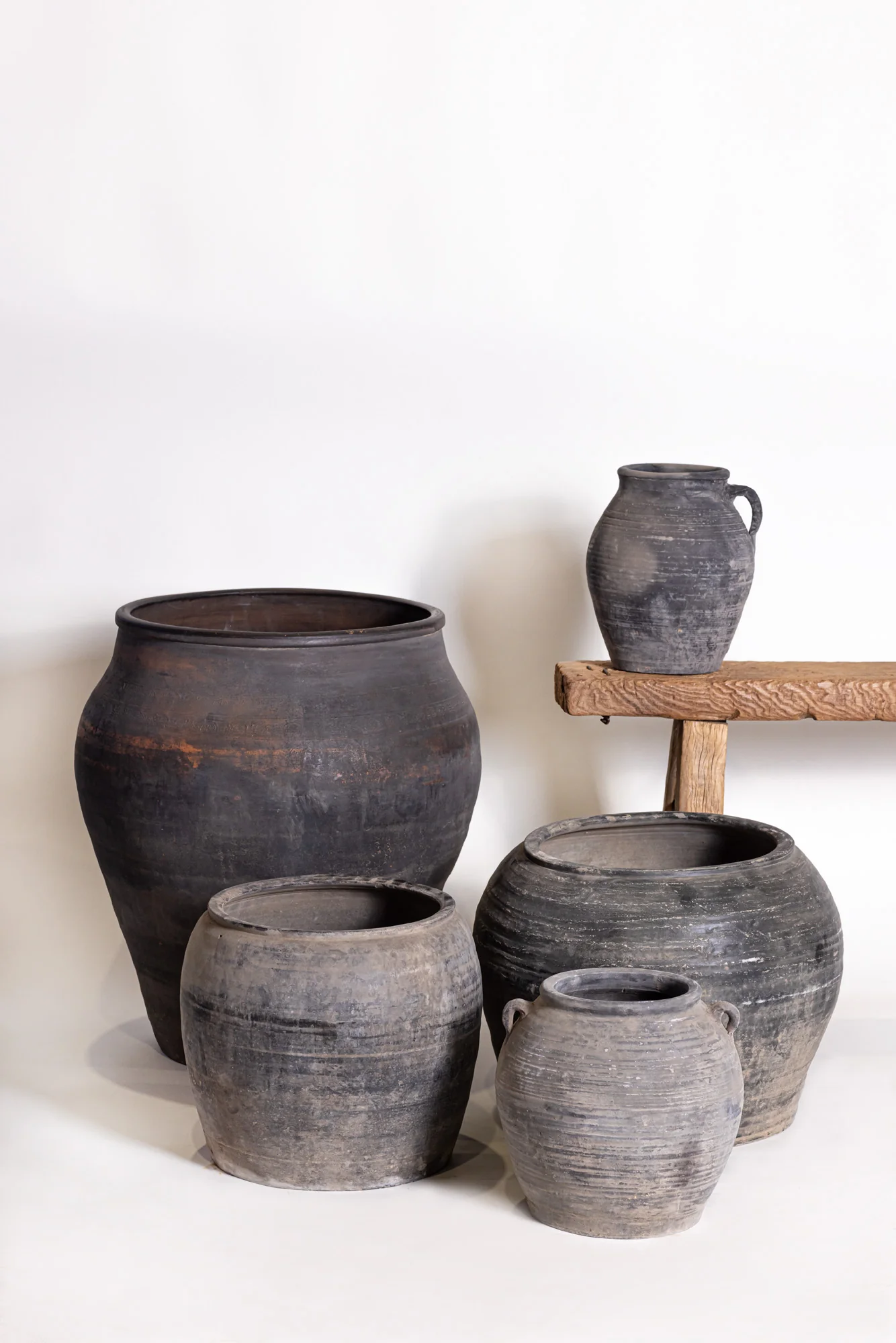 Vintage Clay Pot - Black Grey CN1154 - Image 4